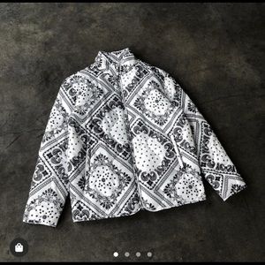 Y.T.G. LA paisley light puffer jacket. Brand new